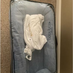 Doc A Tot- chambray blue and white covers